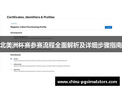 北美洲杯赛参赛流程全面解析及详细步骤指南